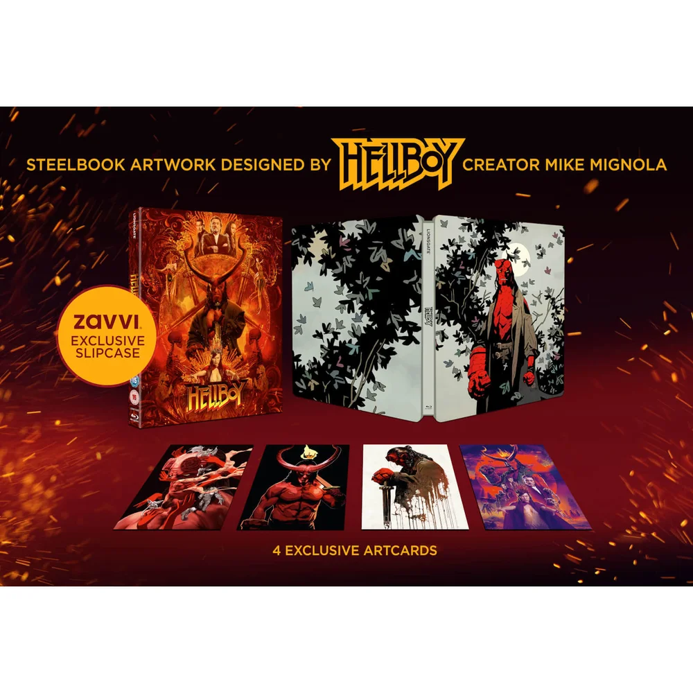 Hellboy 4K Ultra HD (Includes 2D Blu-ray) – Zavvi Exclusive Steelbook Image 1