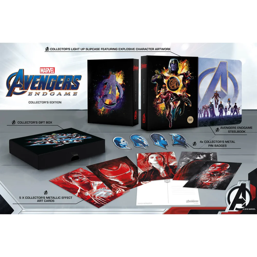 Avengers : Endgame 4K Ultra HD Zavvi Exclusive Collector’s Edition Steelbook (Includes 2D Blu-ray) Image 1