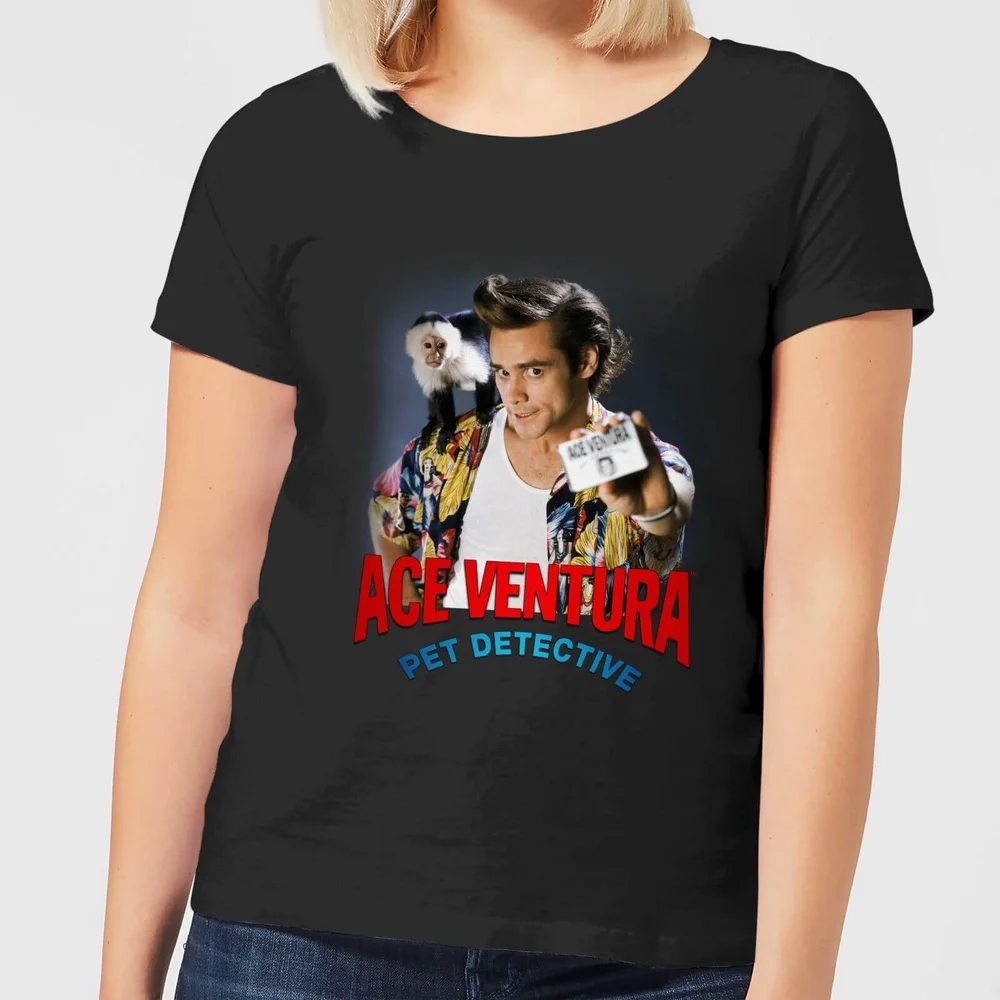 Ace Ventura I.D. Badge Women's T-Shirt - Black - 3XL Image 1