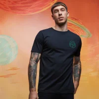 Rick and Morty Get Schwifty Morty Embroidered T-Shirt - Black - undefined undefined