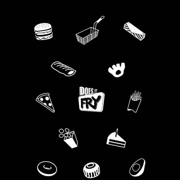 Does It Fry Pattern Women's T-Shirt - Black