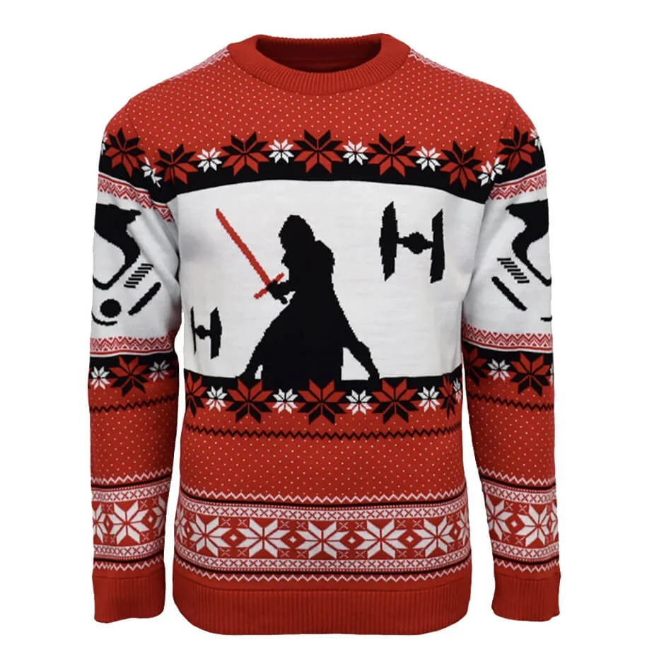 Star Wars Kylo Ren Knitted Christmas Jumper - S Image 1