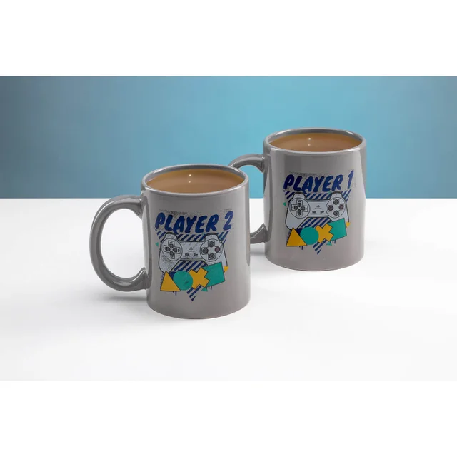 PlayStation Player One and Player Two Mug Set
