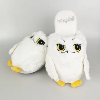 Harry Potter Women's Hedwig Slippers - White - UK 5-7