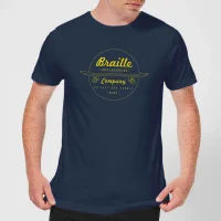 Limited Edition Braille Skate Company Mens T-Shirt - Navy - undefined undefined