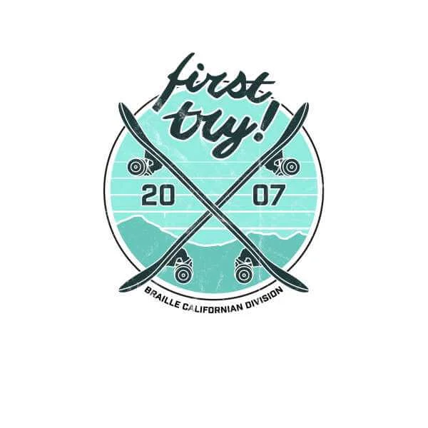 Braille Skateboarding Limited Edition First Try Men's T-Shirt - White