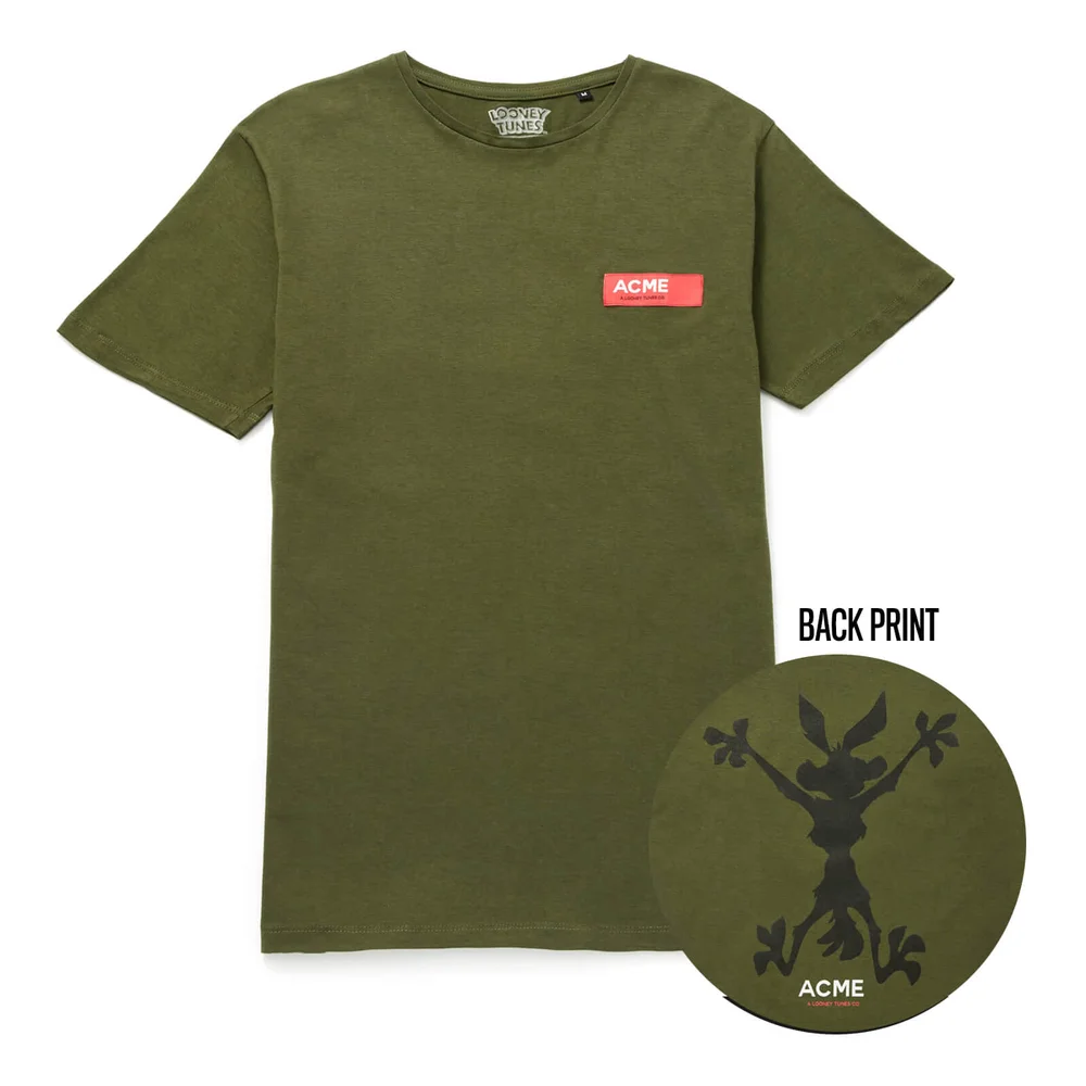 Looney Tunes ACME Capsule Wile E. Coyote Silhouette T-Shirt - Forest Green - S Image 1
