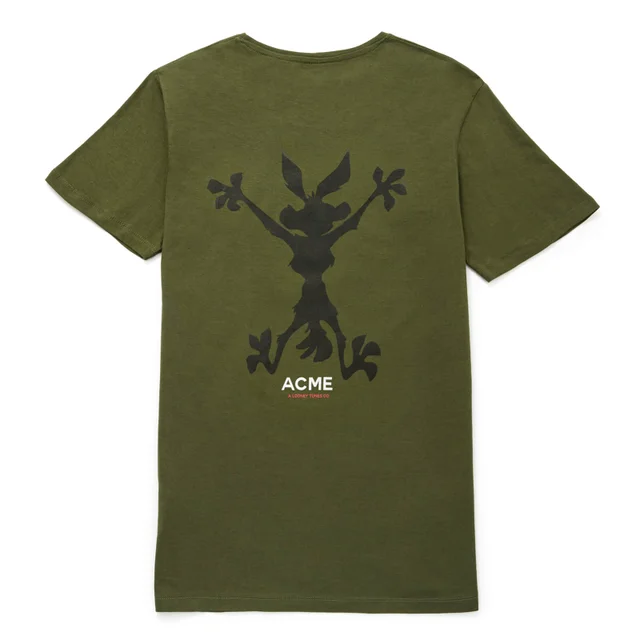 Looney Tunes ACME Capsule Wile E. Coyote Silhouette T-Shirt - Forest Green