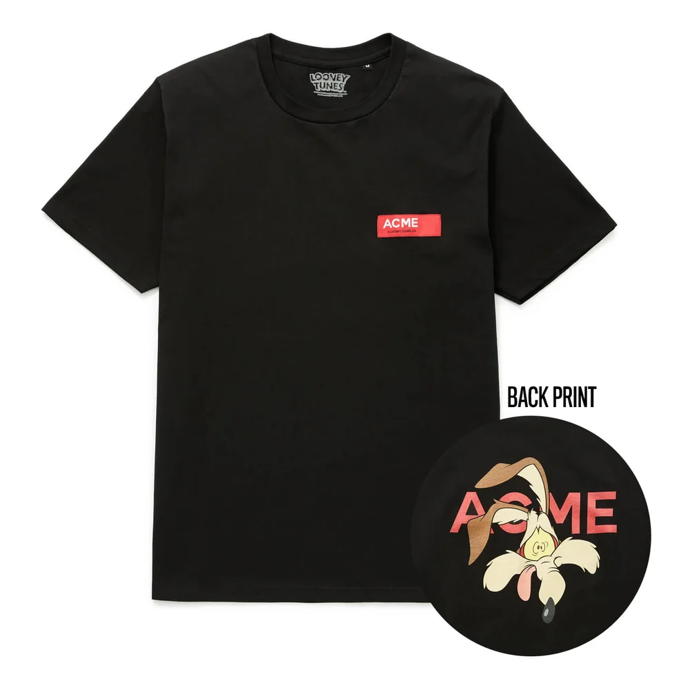 Looney Tunes ACME Capsule Wile E. Coyote Face T-Shirt - Black - S Image 1