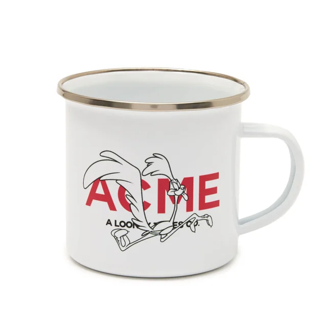 Looney Tunes ACME Capsule Road Runner Enamel Mug - White