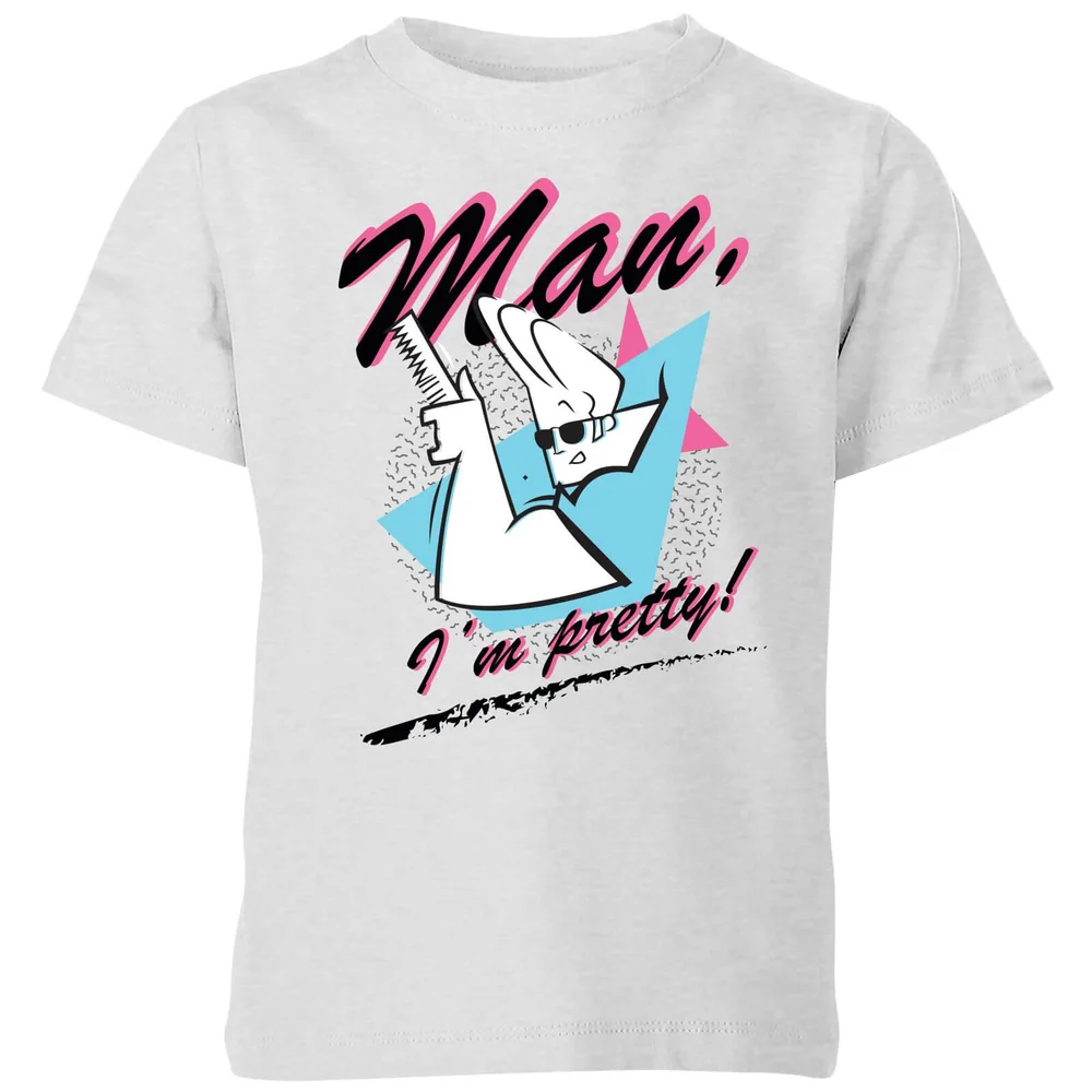 Cartoon Network Spin-Off Johnny Bravo Man I'm Pretty Kids' T-Shirt - Grey - 3-4 Years Image 1
