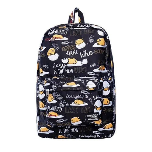 Loungefly Sanrio Gudetama Black Nylon Backpack Image 1