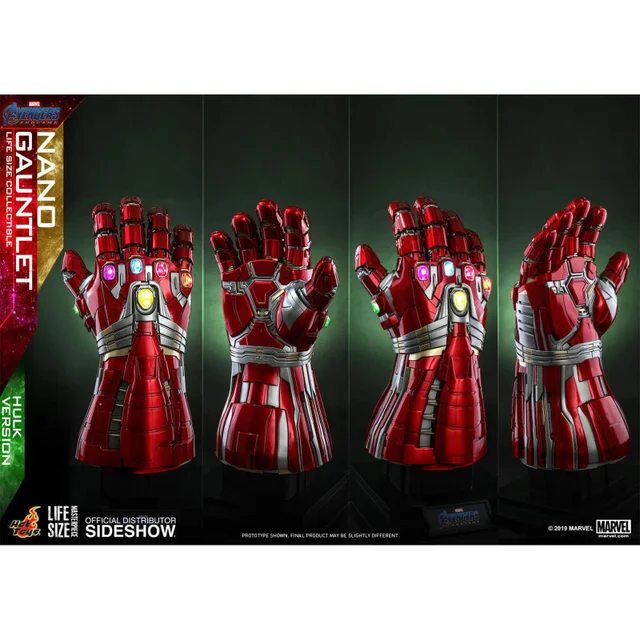 Hot Toys Marvel Avengers: Endgame Life-Size Masterpiece Replica 1/1 Nano Gauntlet Hulk 71cm