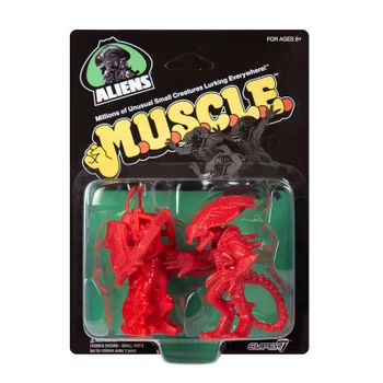 Super7 Alien Ripley and Alien Queen Red M.U.S.C.L.E. Figures - Zavvi Exclusive (2-Pack)