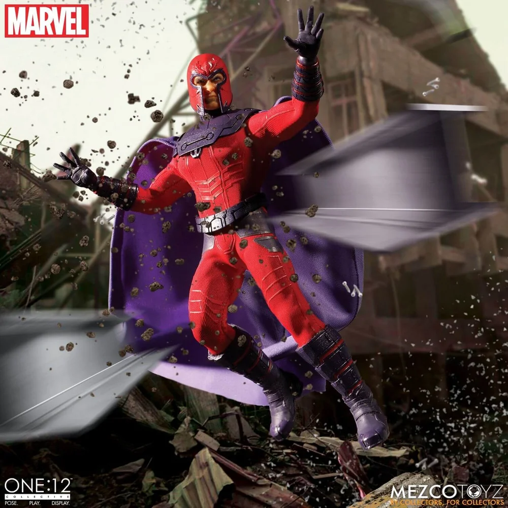 Mezco One:12 Collective Marvel Comics Magneto Figure Image 1