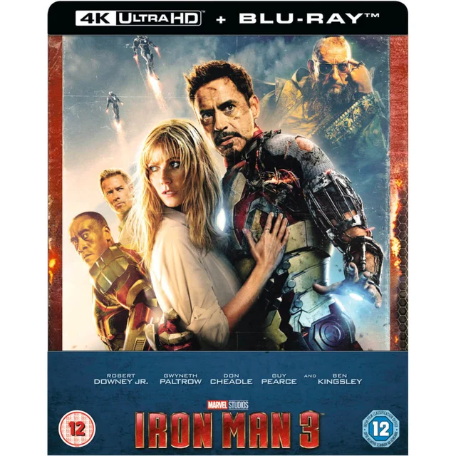 Iron Man 3 - 4K Ultra HD Zavvi Exclusive Steelbook
