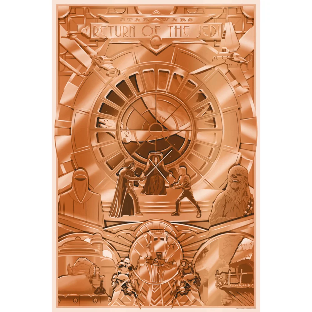 Star Wars: Return of the Jedi 'Shiny Return' Silkscreen Print by Steve Thomas Image 1