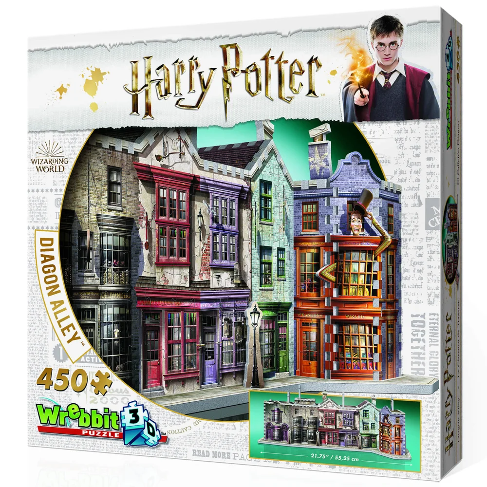 Harry Potter Diagon Alley 3D Puzzle (450 Pieces) Image 1