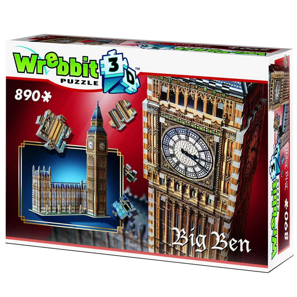 Wrebbit Big Ben and Parliament 3D Puzzle (890 Pieces) Image 1