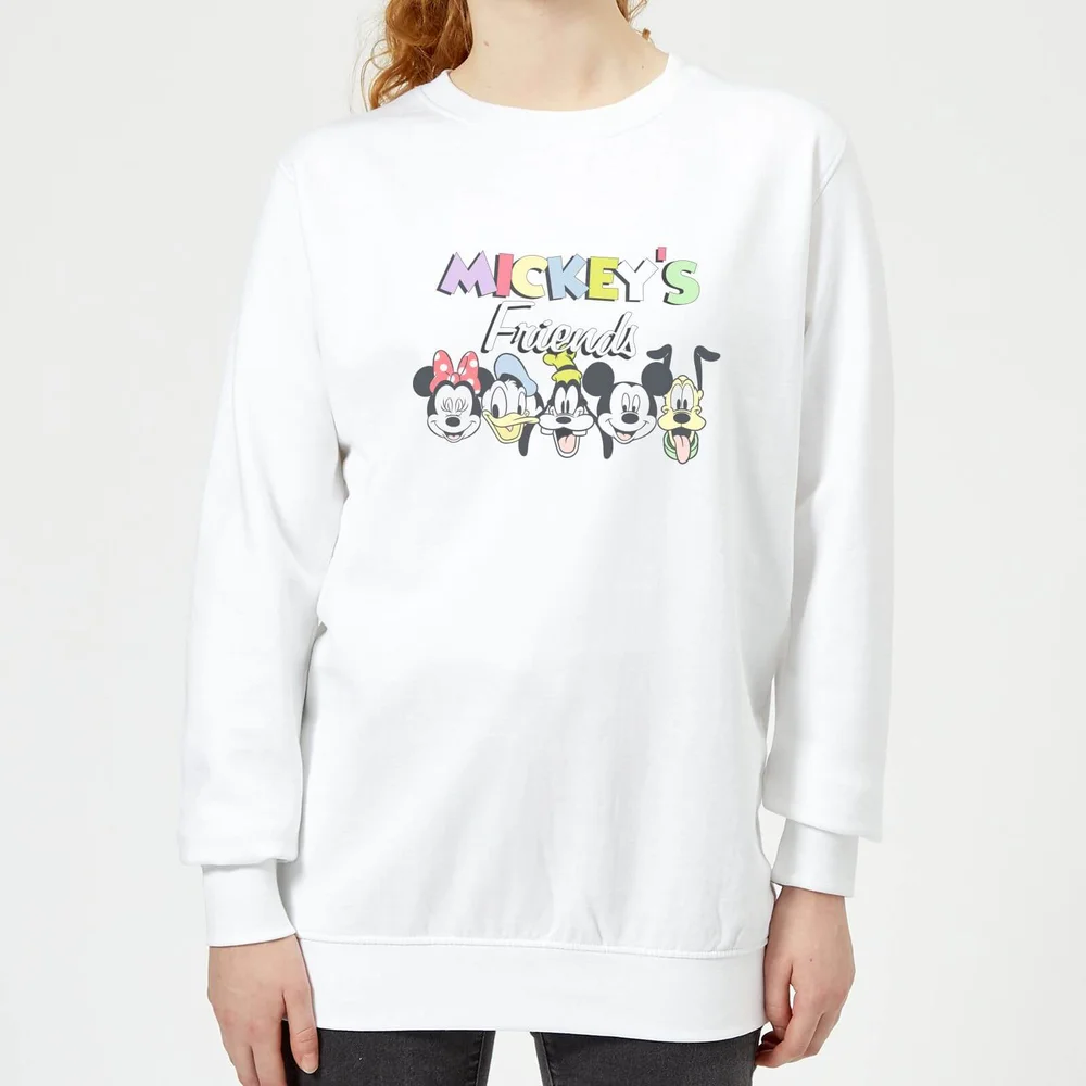 Disney Mickey's Friends Women's Sweatshirt - White - XS Image 1