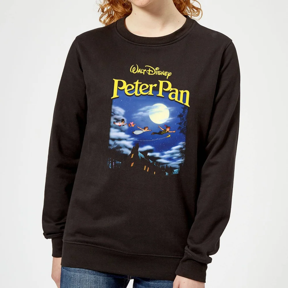 Disney Peter Pan Cover Women's Sweatshirt - Black - XS Image 1