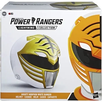 Hasbro Power Rangers Lightning Collection Mighty Morphin White Ranger Helmet 1:1 Replica