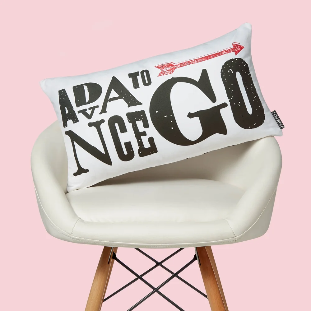 Monopoly Advance To Go! Rectangular Cushion - 30x50cm Image 1