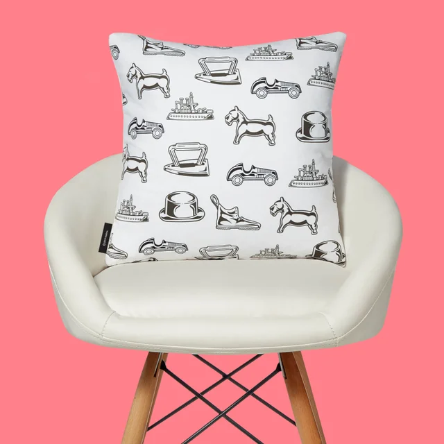 Monopoly Feet Up And Relax Square Cushion
