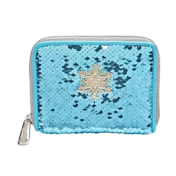 Loungefly Disney Frozen Elsa Reversible Sequin Wallet Image 1