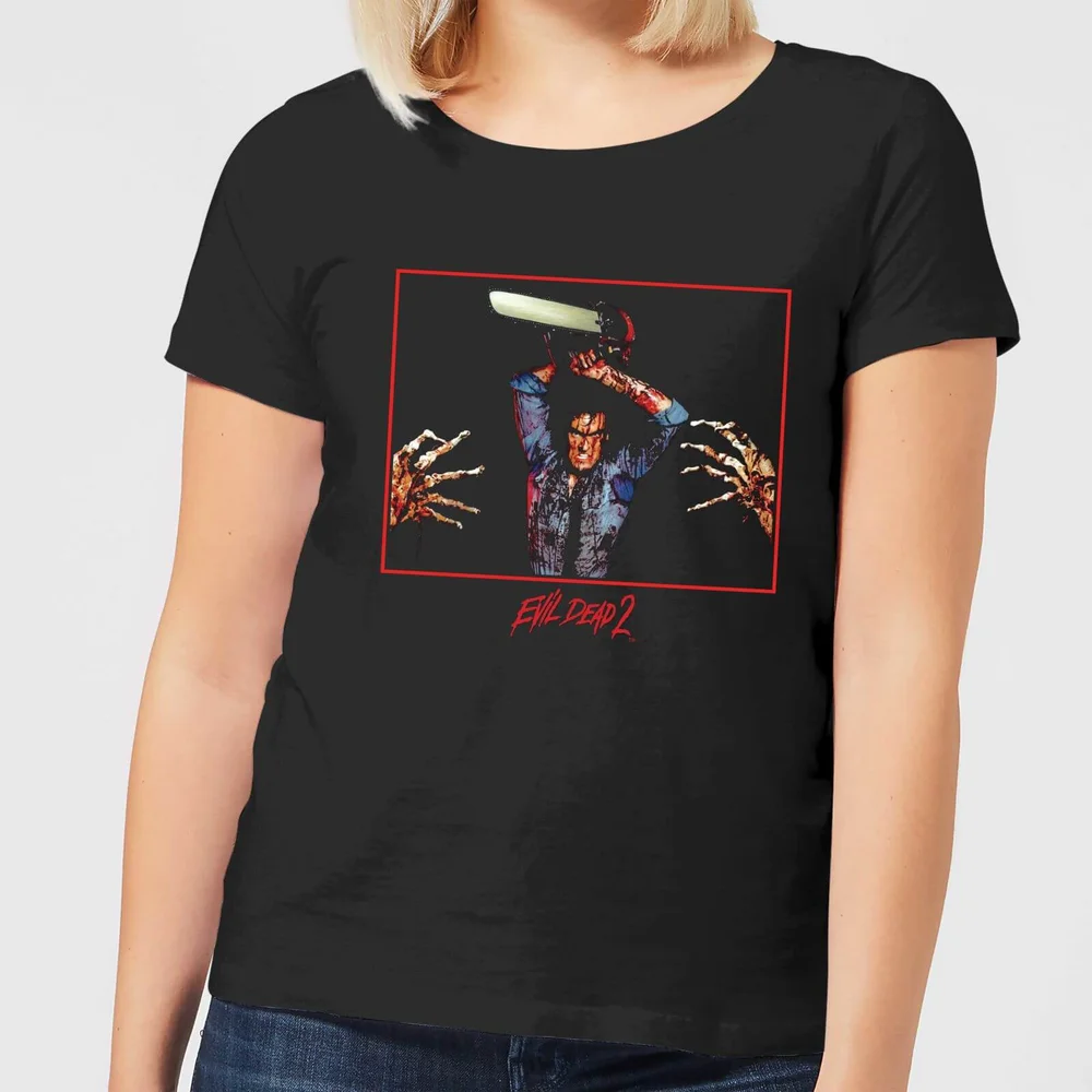 Evil Dead 2 Ash Chainsaw Women's T-Shirt - Black - 3XL Image 1