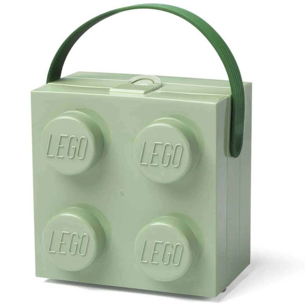 LEGO Lunch Box with Handle - Sand Green Image 1