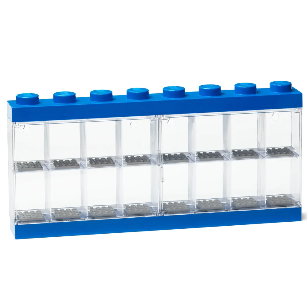 LEGO Mini Figure Display (16 Minifigures) - Blue Image 1