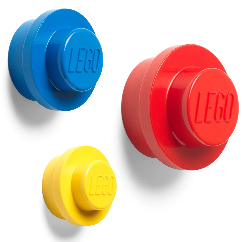 LEGO Wall Hanger Set - Red/Blue/Yellow Image 1