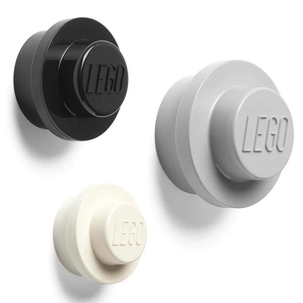 LEGO Wall Hanger Set - Grey/Black/White Image 1