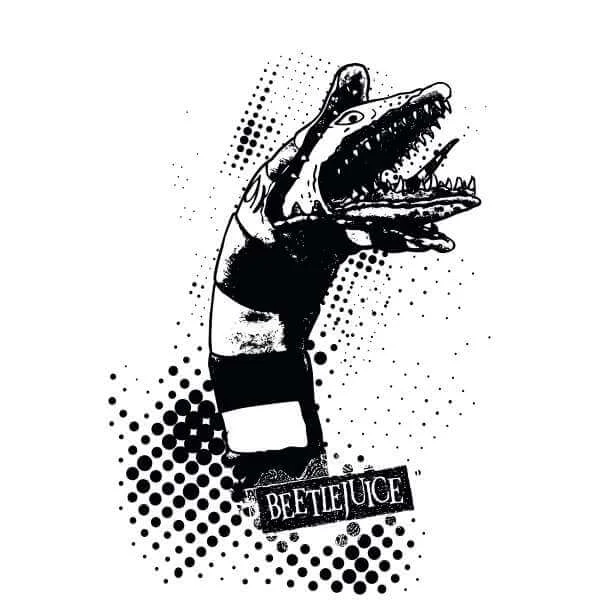 Beetlejuice Sandworm Attack Unisex T-Shirt - White