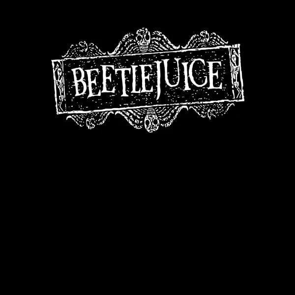 Beetlejuice White Logo Women's T-Shirt - Black