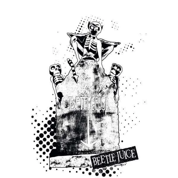 Beetlejuice Here Lies Betelgeuse Sweatshirt - White