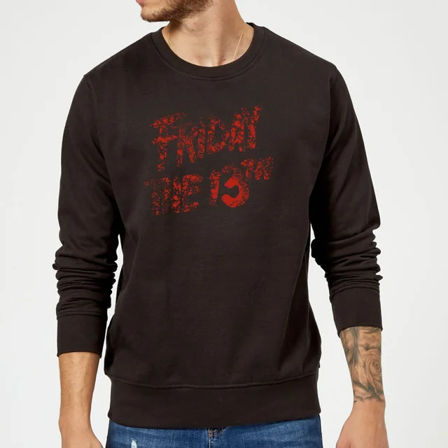 Friday the 13th Logo Blood Sweatshirt - Black