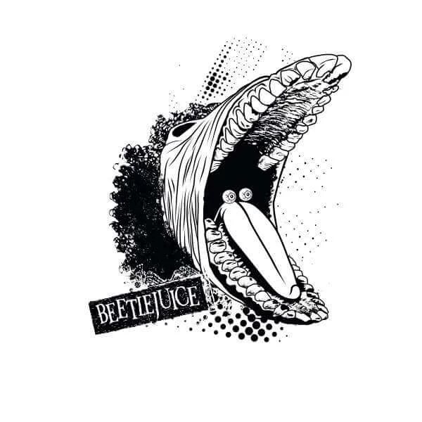 Beetlejuice Barbara Monster Hoodie - White