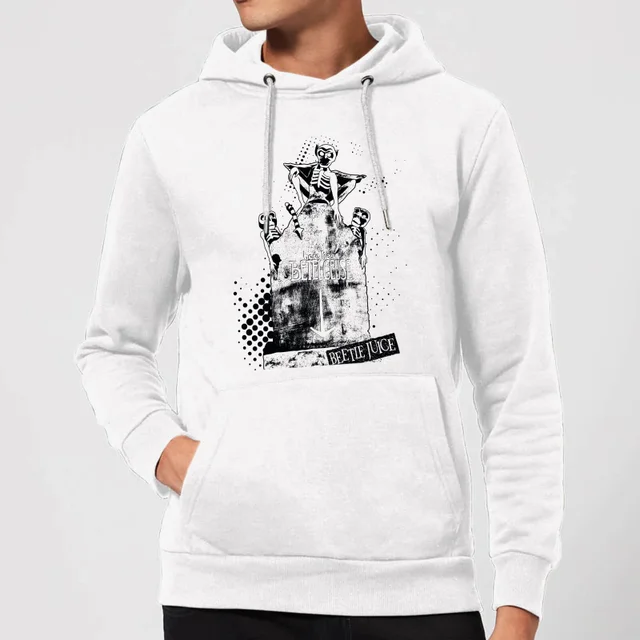 Beetlejuice Here Lies Betelgeuse Hoodie - White