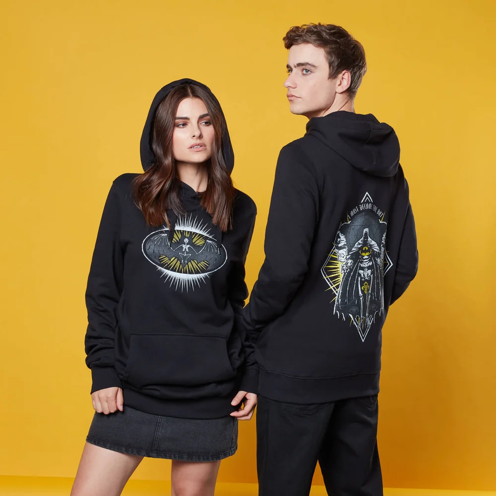 Gothic Batman Hoodie - Black - S Image 1