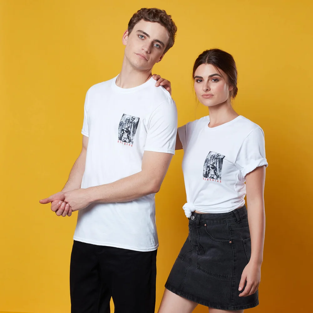 Vigilante Pocket Print T-Shirt - White - S Image 1