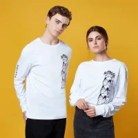 Gotham Guardian Panel Long Sleeved T-Shirt - White - undefined undefined