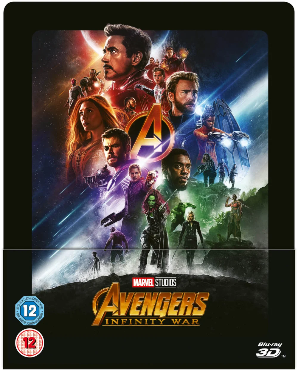Avengers Infinity War 3D (Includes 2D Blu-ray) - Zavvi Exclusive Lenticular Steelbook Image 1