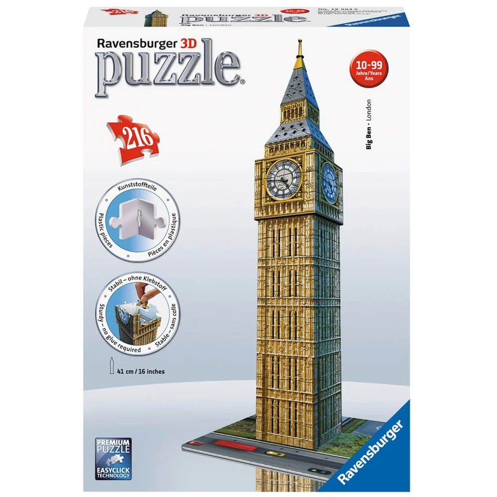 Ravensburger Big Ben 3D Jigsaw Puzzle (216 Pieces) Image 1