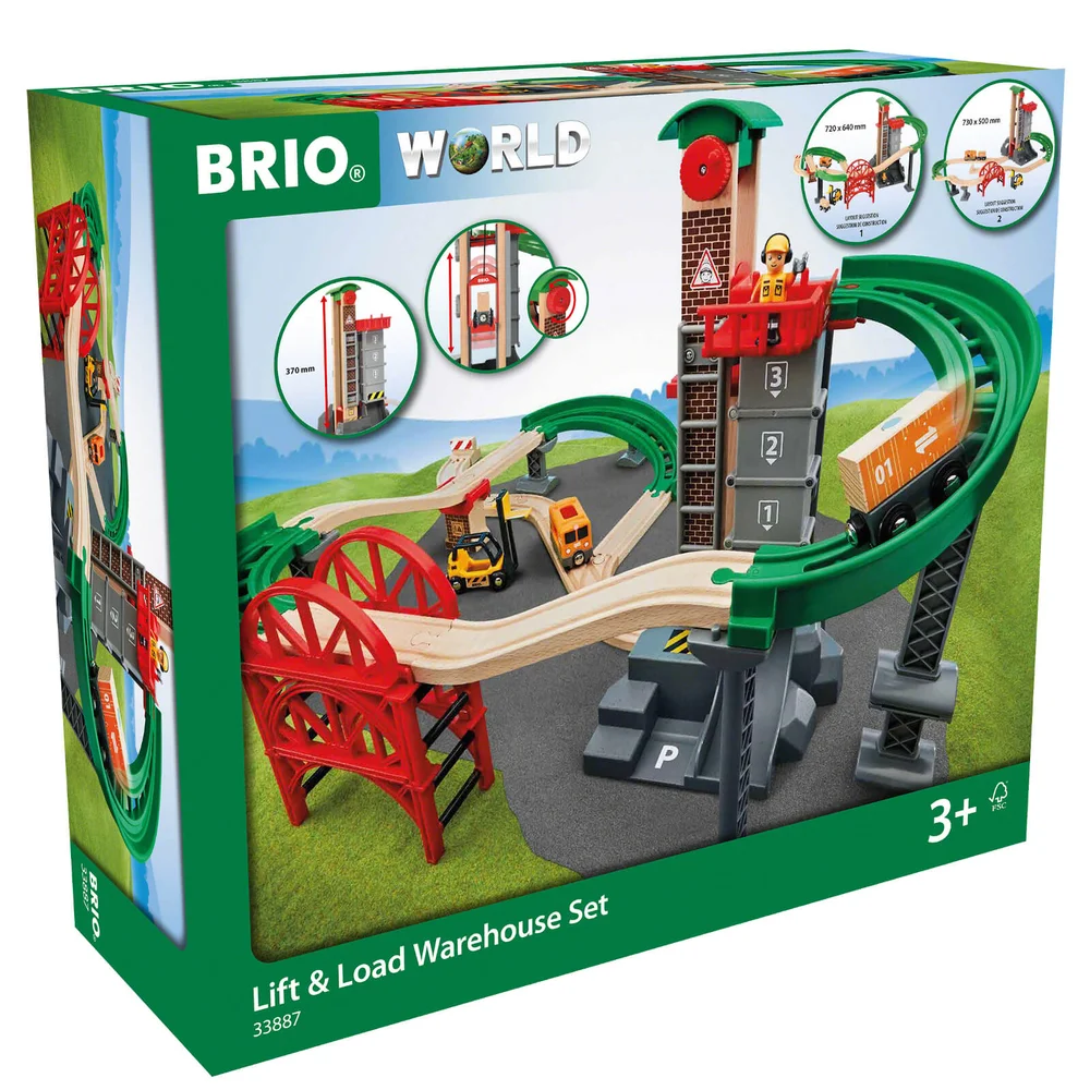 BRIO World - Lift and Load Warehouse Set Image 1