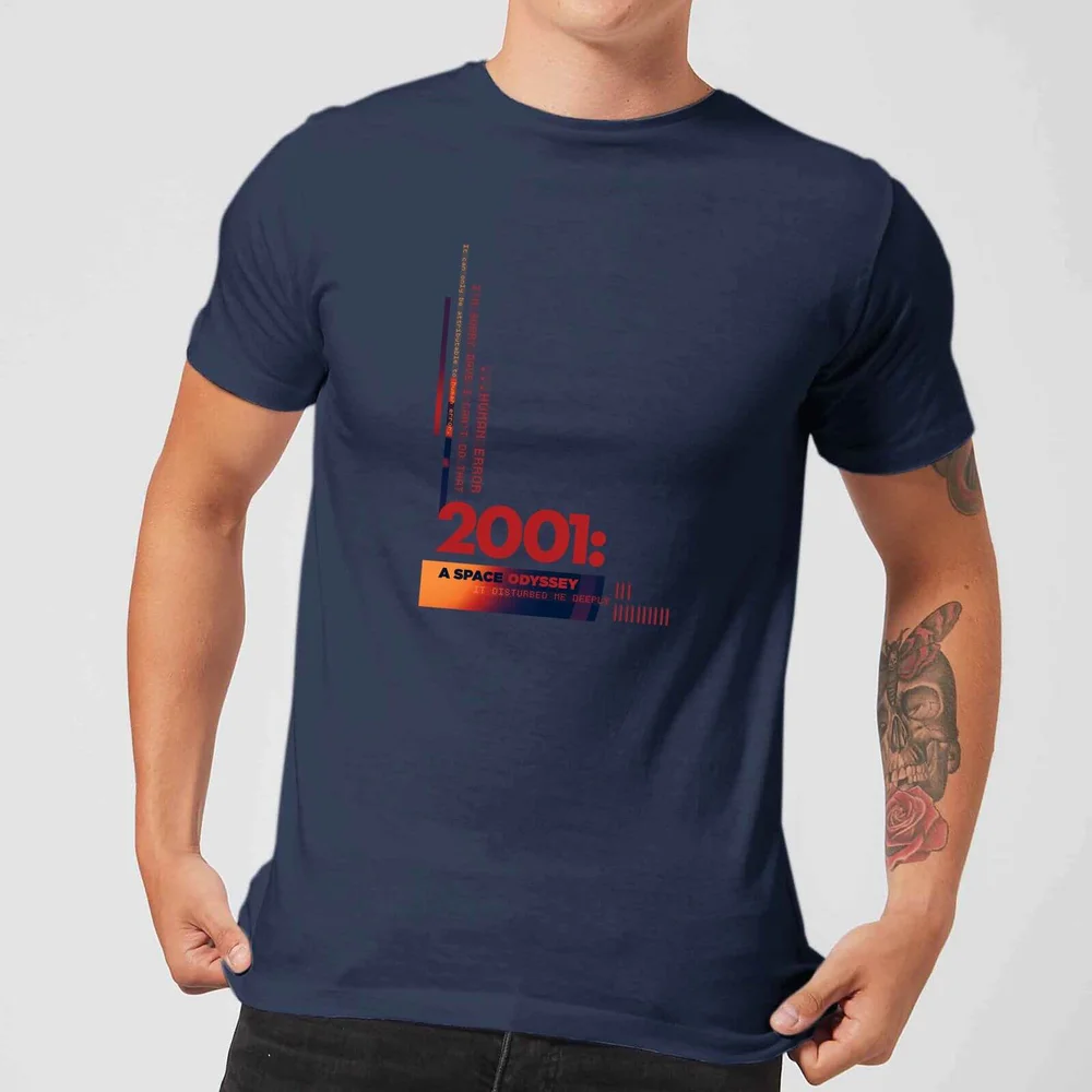 2001: A Space Odyssey Retro Logo Men's T-Shirt - Navy - S Image 1