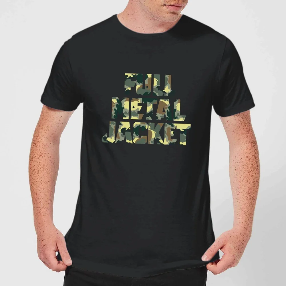 Full Metal Jacket Camo Title Men's T-Shirt - Black - S Image 1