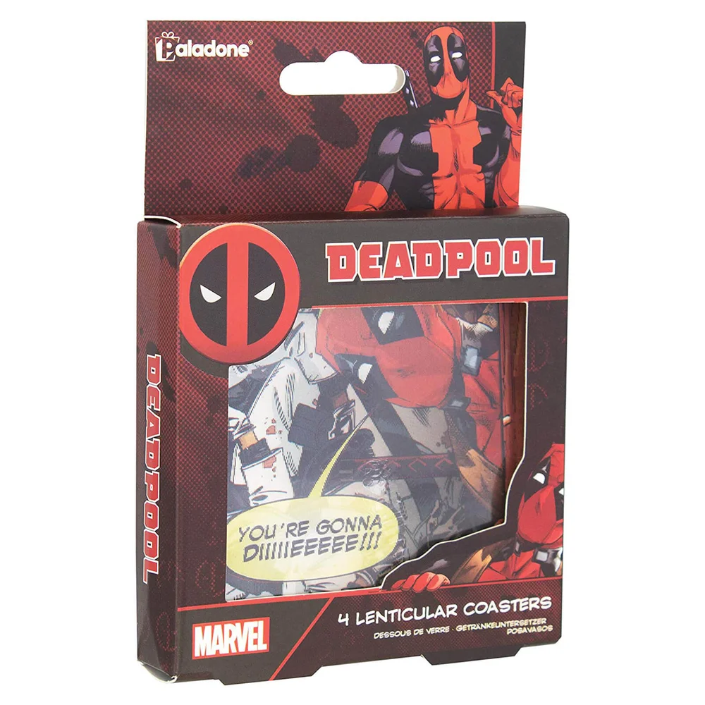 Deadpool Lenticular Coasters Image 1
