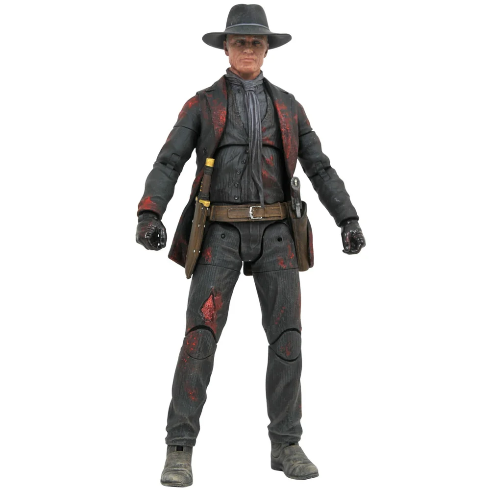 Diamond Select Westworld Man In Black Battle Damaged Px Figure Image 1